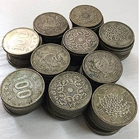 日本硬貨 古銭 東京オリンピック 鳳凰 稲穂 100円 100枚